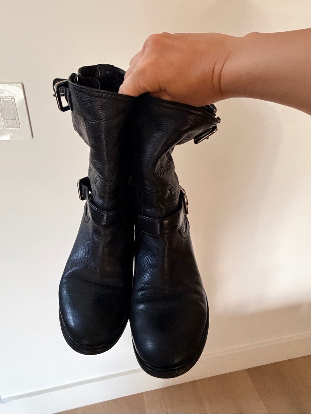 Prada leather Moto Boots! - Picture 4 of 8